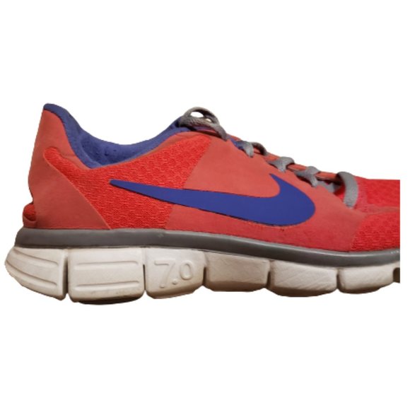 Nike Free 7.0 Running Shoes Athletic Pink Blue 396044-641 Women's 9 US Pre-owned - Picture 7 of 8
